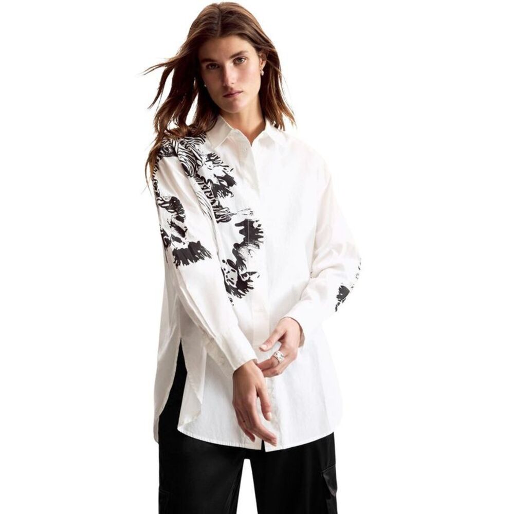 Desigual White Cotton Women's Blouse